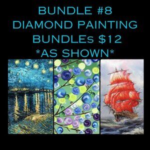 BUNDLE #8 of Diamond Painting - 3 in Bundle